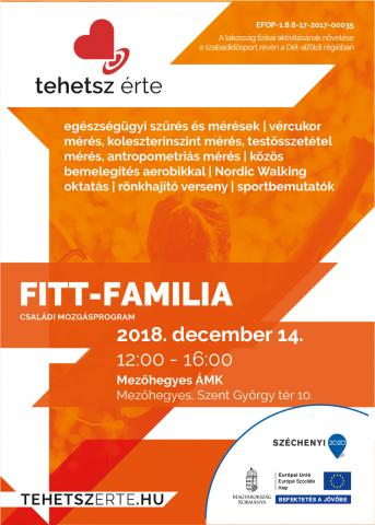 2018. december 14. - Fitt-Família - Mezőhegyes - Mezőhegyesi Általános Művelődési Központ