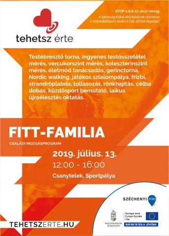 2019. július 13. - Fitt-Família - Csanytelek - Csanyteleki Sportpálya 2019. július 13. - Fitt-Família - Csanytelek - Csanyteleki Sportpálya