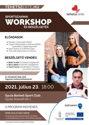 2021. július 23. - Szakmai workshop - Gyula - Gyula Barbell Sport Club 2021. július 23. - Szakmai workshop - Gyula - Gyula Barbell Sport Club