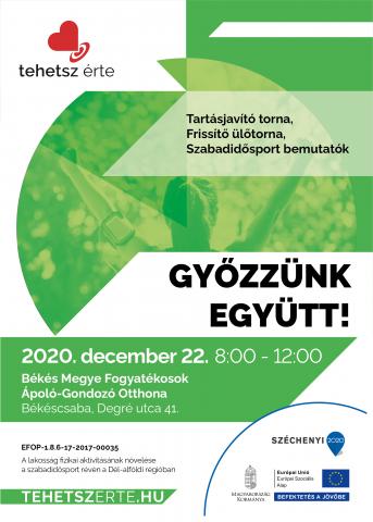 2020. december 22. - Győzzünk együtt! - Békéscsaba - Békés Megye Fogyatékosok Ápoló-Gondozó Otthona